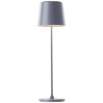 Brilliant Lampada Da Tavolo Kaami Metallo Plastica Grigio 2W 310lm - 830 Luce Calda -  | 100mm - IP44 - Esterni - Dimmerabile 