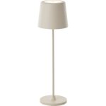 Brilliant Lampada Da Tavolo Kaami Metallo Plastica Beige 2W 310lm - 830 Luce Calda -  | 100mm - IP44 - Esterni - Dimmerabile 