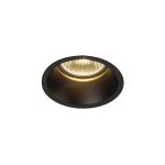 SLV Horn 1 Faretti Circolare Nero Il Giro | Ritaglio 75mm - Adatto per 1x GU10