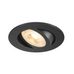 SLV New Tria 68 Faretti Aluminium Nero Il Giro | Ritaglio 68mm - Adatto per 1x GU10 