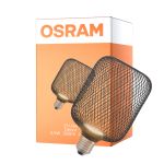 Osram Decor Piatto Lamp In Metallo Alloggio LED E27 Special Ghiaccio Nero 3.5W 300lm - 827 Bianco Molto Caldo | Sostitutiva 25W