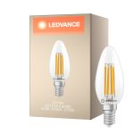 Ledvance Classic LED E14 Candela Filamento Chiara 3.4W 470lm - 827 Bianco Molto Caldo | Dimmerabile - Sostitutiva 40W