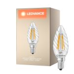 Ledvance Classic LED E14 TWisted Candela Filamento Chiara 3.4W 470lm - 827 Bianco Molto Caldo | Sostitutiva 40W