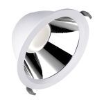Ledvance Downlight LED Comfort High Efficiency U Aluminium Bianca 25W 3625lm 55D - 840 Bianco Freddo | 215mm - Ritaglio 200mm