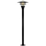 Nordlux Lønstrup 32 Lampada a piedistallo Metallo e Vetro Nero | 320mm - IP44 - Adatto per E27