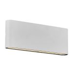 Nordlux Kniver Luce Da Parete Aluminium Bianca 10W 900lm - 830 Luce Calda - 