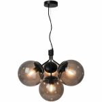 Nordlux Luce pendente Ivona 4x E27 Nero - Metallo | Max. 28W