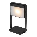 Nordlux Lampada Da Tavolo Saulio Aluminium Nero 3.5W 200lm - 830 Luce Calda -  | IP44 - A 3 Livelli Dimmerabile - Solar