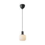 Nordlux Milford Mini Nero Luce Pendente Vetro Nero | Adatto per 1x E27