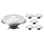 Confezione Multipack 6x Philips MASTER LED Faretti G53 AR111 10.8W 600lm 24D - 927 Bianco Molto Caldo | Miglior resa cromatica - Dimmerabile - Sostitutiva 50W