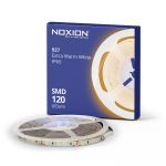 Noxion Strisce LED Naga 5 Metro 24V - 120LEDs/m - 9.6W/m - 927 Bianco Molto Caldo | 8mm - IP65 - Miglior Resa Cromatica - SMD2835