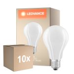 Confezione Multipack 10x Ledvance Classic LED E27 Pera Filamento Ghiaccio 17W 2452lm - 840 Bianco Freddo | Sostitua 150W