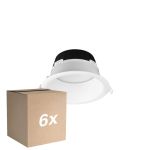 Confezione Multipack 6x Noxion Downlight LED Hera Profondo Incasso Bianca 21W 2400lm 100D - 827-830-840 CCT | 226mm - Ritaglio 200mm