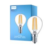 Philips Corepro LED Lustre E14 Sferica Filamento Chiara 6.5W 806lm - 840 Bianco Freddo | Sostitua 60W