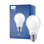 Philips Master LED E27 Pera Filamento Ghiaccio 10.5W 1521lm - 922-927 Dim To Warm | Miglior Resa Cromatica - Dimmerabile - Sostitutiva 100W