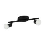 Eglo Luce da soffitto Buzz-LED Acciaio Nero 2x2.8W 2x250lm - 830 Luce Calda -  | IP20 - Incl. 2x GU10