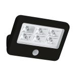 Eglo Luce Da Parete Gavello Nero 840 Bianco Freddo | IP54 - Sensore Di Movimento