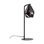 Eglo Lampada Da Tavolo Carlton 4 Acciaio Nero Rame | IP20 - Adatto per 1x E27 