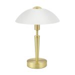 Eglo Lampada Da Tavolo Solo 1 Acciaio Oro Bianca | IP20 - Adatto per 1x E14 