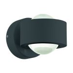 Eglo Luce Da Parete Ono 2 Aluminium Antracite Up & Down 2.5W 250lm - 830 Luce Calda -  | IP20 