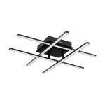 Eglo Parete e Luce da soffitto Lasana 3 Acciaio Aluminium Nero 5.3W 700lm - 830 Luce Calda -  | IP20 