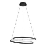 Eglo Luce Pendente Ruotale Acciaio Nero 36W 4800lm - 830 Luce Calda - 