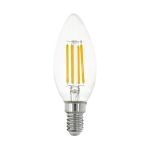 Eglo LED Candela E14 Filamento Chiara 2.2W 470lm - 830 Luce Calda -  | Sostitutiva 40W