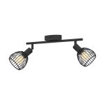 Eglo Luce da soffitto Sonni Acciaio Nero | IP20 - Adatto per 2x E14 
