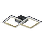 Eglo Luce da soffitto Calliera Acciaio Nero, Ottone 18.4W 2500lm - 830 Luce Calda -  | Dimmerabile