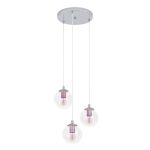Eglo Luce Pendente Ariscani 2 Acciaio Cromo | Adatto per 3x E27