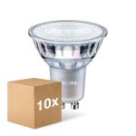 Confezione Multipack 10x Philips Corepro LED Faretti GU10 PAR16 3W 230lm 36D - 827 Bianco Molto Caldo | Dimmerabile - Sostitutiva 35W