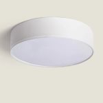 Bright Choice Lampada Da Soffitto A LED Il Giro Tessuto Bianca | 500mm - Adatto per 3x E27 – Max 40W