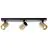 Brilliant Marty Luce da soffitto Aluminium Sabbioso Nero Oro 15W 1050lm - 830 Luce Calda -  | Incl. 3x GU10