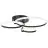 Brilliant Aydin Luce da soffitto Aluminium Plastica Opaco Nero Trasparente 30W 4700lm - 830-870 CCT | Telecomando Dimmerabile