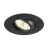 SLV New Tria 75 Faretti Aluminium Nero Il Giro 8.3W 750lm 38D - 930 Luce Calda -  | Ritaglio 75mm -  Miglior Resa Cromatica - Dimmerabile 