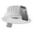 Ledvance Faretti LED Adjust Aluminium Bianca 8W 680lm 36D - 930 Luce Calda -  | Ritaglio 83mm - IP20 - Miglior Resa Cromatica - Dimmerabile