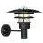 Nordlux Lønstrup 32 Luce Da Parete Metallo e Vetro Nero | 320mm - IP44 - Adatto per E27