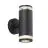 Nordlux Birk Luce Da Parete Aluminium Nero | IP44 - Adatto per 2x GU10