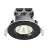 Confezione Multipack 3x Nordlux Downlight Fremont Metallo Nero 4.5W 345lm 36D - 827 Bianco Molto Caldo | 85mm - IP65 - Dimmerabile