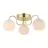 Nordlux Franca Luce da soffitto Metallo e Vetro Ottone | 130mm - Adatto per 3x E14
