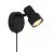 Nordlux Boston Faretti Metallo Nero | Adatto per 1x GU10