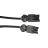 Noxion GST - Compatibile Cavo di prolunga Nero - Maschio + Femmina - 1m - 3 pole 1,5mm2