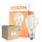 Confezione Multipack 6x Osram LED Superstar E27 Pera Filamento Chiara 7.5W 1055lm - 940 Bianco Freddo | Miglior Resa Cromatica - Dimmerabile - Sostitutiva 75W
