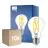 Confezione Multipack 10x Philips Master LED E27 Pera Filamento Chiara 7.2W 1055lm - 922-927 Dim To Warm | Miglior Resa Cromatica - Dimmerabile - Sostitutiva 75W