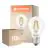 Confezione Multipack 10x Ledvance Classic LED E27 Pera Filamento Chiara 3.4W 470lm - 827 Bianco Molto Caldo | Sostitutiva 40W