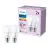 Confezione Multipack 2x Philips Bulbo LED E27 Pera Ghiaccio 5W 470lm - 827 Bianco Molto Caldo