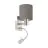 Eglo Luce Da Parete Pasteri Acciaio Nichel Satinato 40 | IP20 - Incl. Faretti e Escl. 1x E27