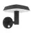 Eglo Luce Da Parete Dreoli Solar Nero 8W 970lm - 830 Luce Calda -  | IP65 - Sensore Di Movimento
