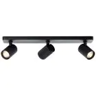 Brilliant Marty Luce da soffitto Aluminium Sabbioso Nero 15W 1050lm - 830 Luce Calda -  | Incl. 3x GU10