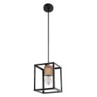 Ledvance Decor Nairobi Acciaio Luce Pendente Nero | Adatto per E27